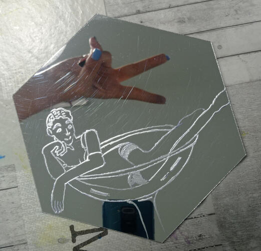 Espejo grabado 10€