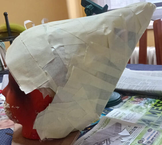 Base casi terminada del casco