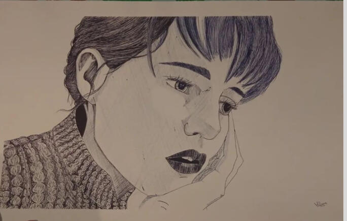 Lámina a bolígrafo Sing street