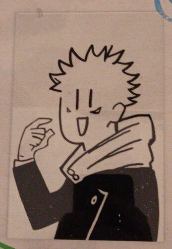 Cristal pintado Itadori - 5€